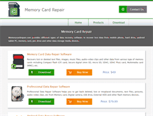 Tablet Screenshot of memorycardrepair.com